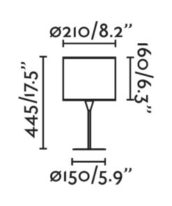 Faro Barcelona MAMBO Επιτραπέζιο Φωτιστικό Μαύρου-Ρατταν Χρώματος E27 – 64317-47
