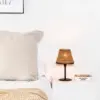 Faro Barcelona SUMBA S Μίνι Επιτραπέζιο Φωτιστικό  E27 σε Μαύρο/Ραττάν 15W   – 64317-71