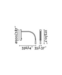 Faro Barcelona FLIN Επιτοίχιο Φωτιστικό Ανάγνωσης LED 3W 3000K- 64318