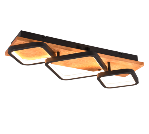 Φωτιστικό Οροφής Trio Lighting LED 32W 3000K Μαύρου Χρώματος Step Dimmable – 643210332