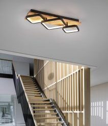 Φωτιστικό Οροφής Trio Lighting LED 32W 3000K Μαύρου Χρώματος Step Dimmable – 643210332