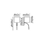 Faro Barcelona TIRA Επιτοίχιο Φωτιστικό Λευκού Χρώματος E27 και  Αναγνώστης LED 3W 3000K- 64322