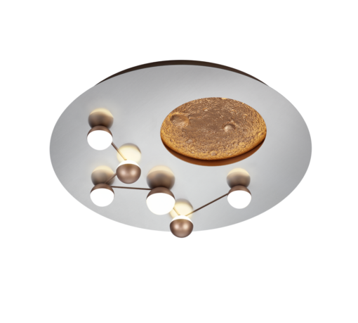 Φωτιστικό Οροφής Trio Lighting LED 42W 23000K Χρώματος Αλουμινίου Step Dimmable – 644810107