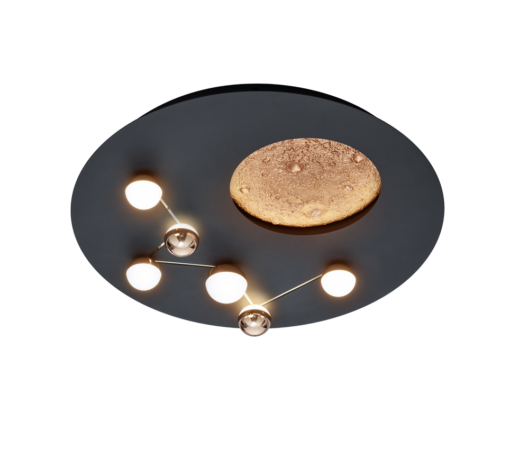 Φωτιστικό Οροφής Trio Lighting LED 42W 23000K Μαύρου Χρώματος Step Dimmable – 644810132