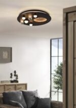 Φωτιστικό Οροφής Trio Lighting LED 42W 23000K Μαύρου Χρώματος Step Dimmable – 644810132