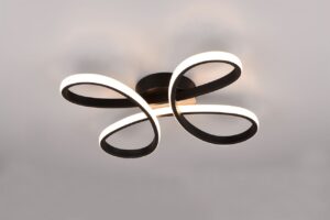 Φωτιστικό Οροφής Trio Lighting LED 22W 2600lm 3000K Step Dimmable Μαύρο Ματ – 645610132