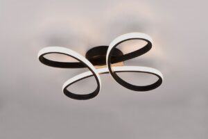 Φωτιστικό Οροφής Trio Lighting LED 22W 2600lm 3000K Step Dimmable Μαύρο Ματ – 645610132