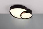Φωτιστικό Οροφής Μαύρο Ματ RISE LED 21W 2400lm CCT Dimmable με Τηλεχειριστήριο Trio Lighting – 647510232