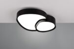 Φωτιστικό Οροφής Μαύρο Ματ RISE LED 21W 2400lm CCT Dimmable με Τηλεχειριστήριο Trio Lighting – 647510232