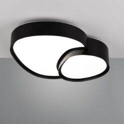 Φωτιστικό Οροφής Μαύρο Ματ RISE LED 21W 2400lm CCT Dimmable με Τηλεχειριστήριο Trio Lighting – 647510232