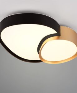 Φωτιστικό Οροφής RISE Trio Lighting LED 21W 2400lm CCT Dimmable Με Τηλεχειριστήριο  Μαύρο-Χρυσό – 647510280