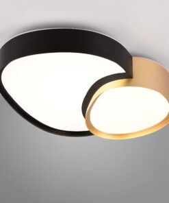 Φωτιστικό Οροφής RISE Trio Lighting LED 21W 2400lm CCT Dimmable Με Τηλεχειριστήριο  Μαύρο-Χρυσό – 647510280