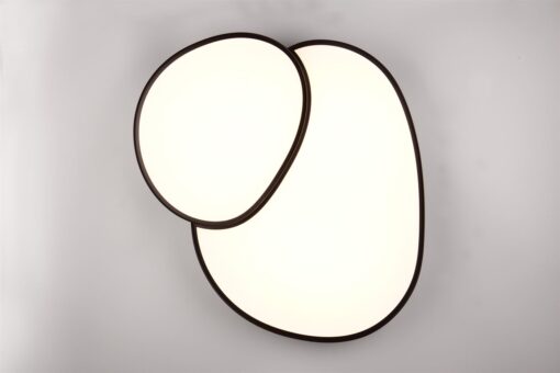 Φωτιστικό Οροφής RISE Trio Lighting LED 45W 5300lm CCT Dimmable Με Τηλεχειριστήριο Χρώματος Μαύρο Ματ – 647519232