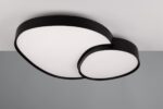 Φωτιστικό Οροφής RISE Trio Lighting LED 45W 5300lm CCT Dimmable Με Τηλεχειριστήριο Χρώματος Μαύρο Ματ – 647519232