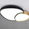 Φωτιστικό Οροφής RISE Trio Lighting LED 45W 5300lm CCT Dimmable Με Τηλεχειριστήριο Μαύρο Ματ-Χρυσό – 647519280