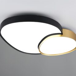 Φωτιστικό Οροφής RISE Trio Lighting LED 45W 5300lm CCT Dimmable Με Τηλεχειριστήριο Μαύρο Ματ-Χρυσό – 647519280