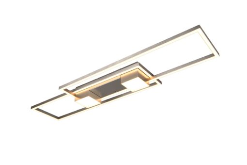 LED Φωτιστικό Οροφής ALBANY Νίκελ Ματ 37W 4300lm CCT Dimmable με Τηλεχειριστήριο Trio Lighting – 647710407