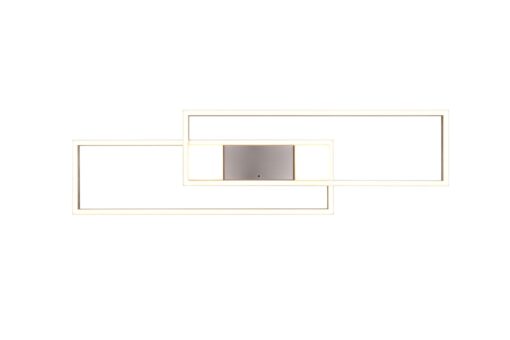 LED Φωτιστικό Οροφής ALBANY Νίκελ Ματ 37W 4300lm CCT Dimmable με Τηλεχειριστήριο Trio Lighting – 647710407
