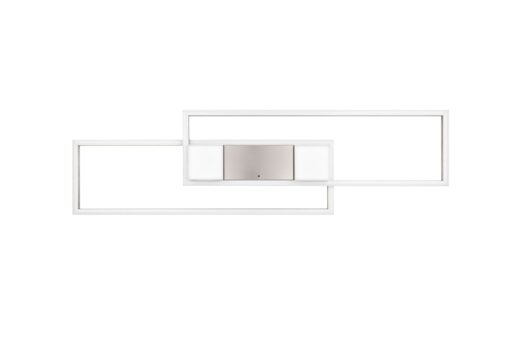 LED Φωτιστικό Οροφής ALBANY Νίκελ Ματ 37W 4300lm CCT Dimmable με Τηλεχειριστήριο Trio Lighting – 647710407