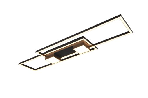 LED Φωτιστικό Οροφής ALBANY Μαύρο Ματ 37W 4300lm CCT Dimmable με Τηλεχειριστήριο Trio Lighting – 647710432