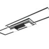 LED Φωτιστικό Οροφής ALBANY Μαύρο Ματ 37W 4300lm CCT Dimmable με Τηλεχειριστήριο Trio Lighting – 647710432