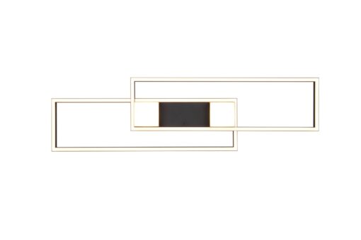 LED Φωτιστικό Οροφής ALBANY Μαύρο Ματ 37W 4300lm CCT Dimmable με Τηλεχειριστήριο Trio Lighting – 647710432