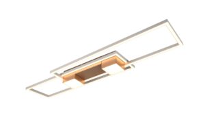 LED Φωτιστικό Οροφής ALBANY Καφέ 37W 4300lm CCT Dimmable με Τηλεχειριστήριο Trio Lighting – 647710465