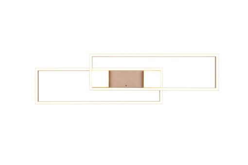 LED Φωτιστικό Οροφής ALBANY Καφέ 37W 4300lm CCT Dimmable με Τηλεχειριστήριο Trio Lighting – 647710465