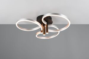 LED Φωτιστικό Οροφής Caruso Βουρτσισμένο Αλουμίνιο 43W 4980lm CCT Step Dimmable Trio Lighting – 648110605