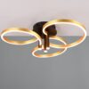 LED Φωτιστικό Οροφής Caruso Χρυσό/Μαύρο 43W 4980lm CCT Step Dimmable Trio Lighting – 648110680