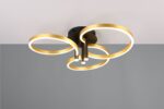 LED Φωτιστικό Οροφής Caruso Χρυσό/Μαύρο 43W 4980lm CCT Step Dimmable Trio Lighting – 648110680