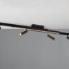 Φωτιστικό Οροφής Zeno Πτυσόμενο Μαύρο Ματ με 4x650lm LED Spot Μαύρα & Γραμμικό 1500lm CCT Dimmable με Τηλεχειριστήριο Trio Lighting – 648310532