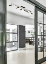 Φωτιστικό Οροφής Zeno Πτυσόμενο Βουρτσιμένο Αλουμίνιο με 6x650lm LED Spot Μαύρα & Γραμμικό 2200lm CCT Dimmable με Τηλεχειριστήριο Trio Lighting – 648310705