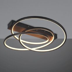 LED Φωτιστικό Οροφής Μαύρο Ματ Φ64 Darvin 34W 4500lm CCT Step Dimmable Trio Lighting – 649110132