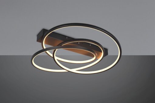 LED Φωτιστικό Οροφής Μαύρο Ματ Φ64 Darvin 34W 4500lm CCT Step Dimmable Trio Lighting – 649110132