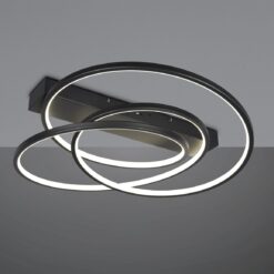 LED Φωτιστικό Οροφής Μαύρο Ματ Φ64 Darvin 34W 4500lm CCT Step Dimmable Trio Lighting – 649110132