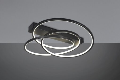 LED Φωτιστικό Οροφής Μαύρο Ματ Φ64 Darvin 34W 4500lm CCT Step Dimmable Trio Lighting – 649110132