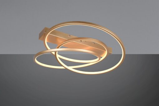 LED Φωτιστικό Οροφής Χρυσό Φ64 Darvin 34W 4500lm CCT Step Dimmable Trio Lighting – 649110179