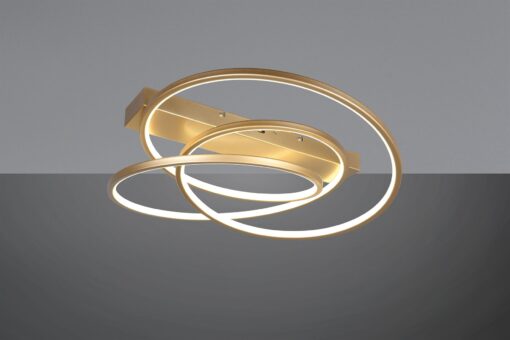 LED Φωτιστικό Οροφής Χρυσό Φ64 Darvin 34W 4500lm CCT Step Dimmable Trio Lighting – 649110179