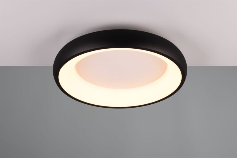 Πλαφονιέρα Στρογγυλή Φ46 Μαύρη Ματ CARDONA LED 29W 3300lm CCT Step Dimmable Trio Lighting – 649614532