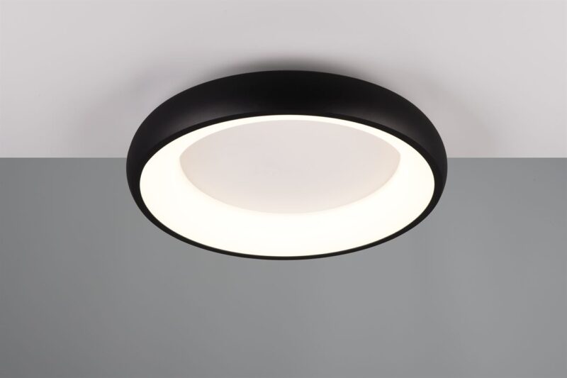 Πλαφονιέρα Στρογγυλή Φ46 Μαύρη Ματ CARDONA LED 29W 3300lm CCT Step Dimmable Trio Lighting – 649614532