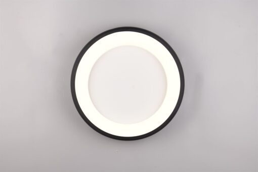 Πλαφονιέρα Στρογγυλή Φ46 Μαύρη Ματ CARDONA LED 29W 3300lm CCT Step Dimmable Trio Lighting – 649614532