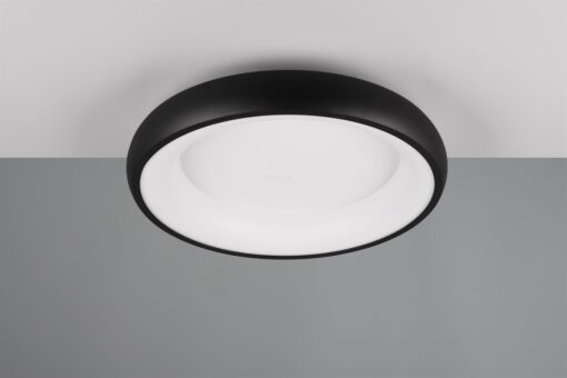Πλαφονιέρα Στρογγυλή Φ46 Μαύρη Ματ CARDONA LED 29W 3300lm CCT Step Dimmable Trio Lighting – 649614532