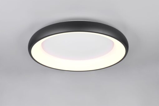 Πλαφονιέρα Στρογγυλή Φ62 Μαύρη Ματ CARDONA LED 38W 4400lm CCT Step Dimmable Trio Lighting – 649616032