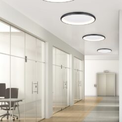Πλαφονιέρα Στρογγυλή Φ75 Μαύρη Ματ CARDONA LED 59W 6900lm CCT Step Dimmable Trio Lighting – 649617532