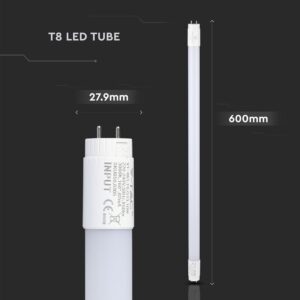 LED Λάμπα T8 G13 60cm 9W Rotation V-TAC PRO Samsung Chip 160° 850lm Θερμό 3000K – 21650