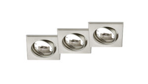 Χωνευτό Φωτιστικό Trio Lighting   3xGU10 Νίκελ Ματ Μεταλλικό    650000307