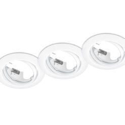 Χωνευτό Φωτιστικό Trio Lighting   3xGU10 Λευκό Ματ Μεταλλικό    650100331