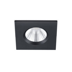 Χωνευτό Φωτιστικό Trio Lighting LED 5,5W  Μαύρο Ματ Μεταλλικό Dimmable 345lm 3000K IP65 650610132