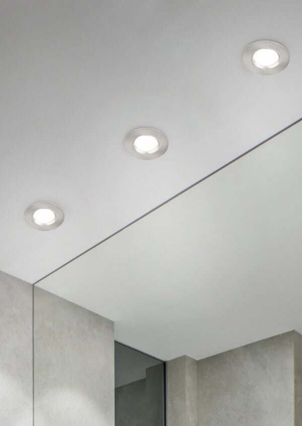 Χωνευτό Φωτιστικό Trio Lighting LED 5,5W  Νίκελ Ματ Μεταλλικό Dimmable 345lm 3000K IP65 650710107